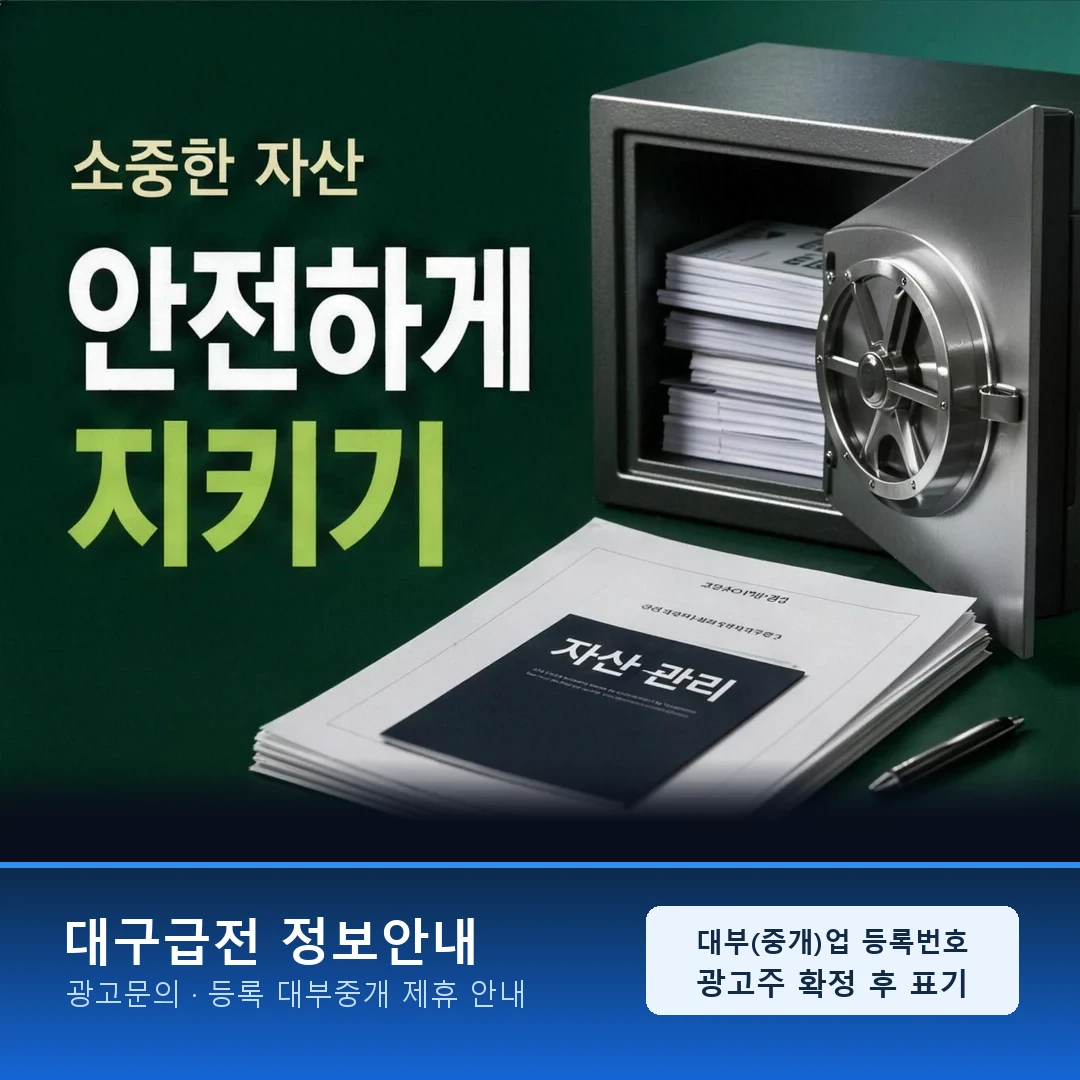 대구급전상담 안내 카드 · 대구급전상담 문의 전 체크 목록
